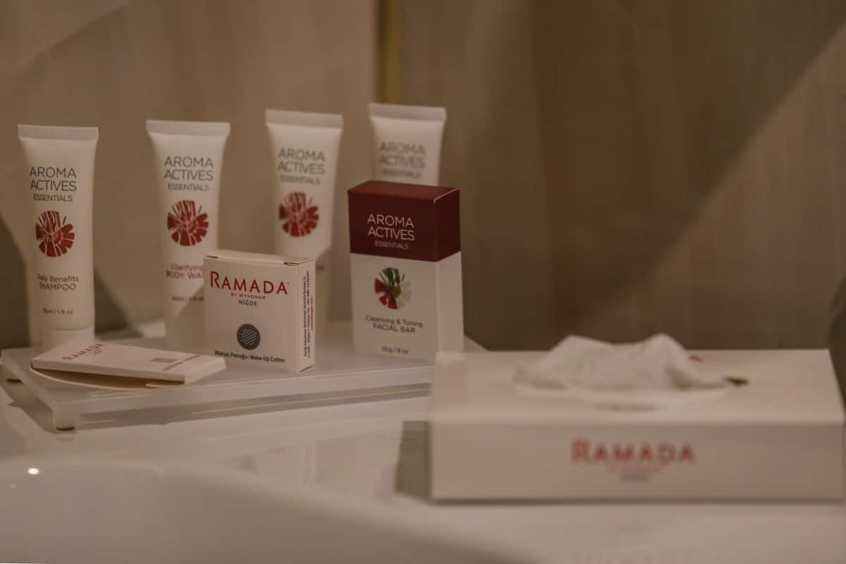 suite, 1 king bed, smoking | bathroom | shower, free toiletries, hair dryer, slippers