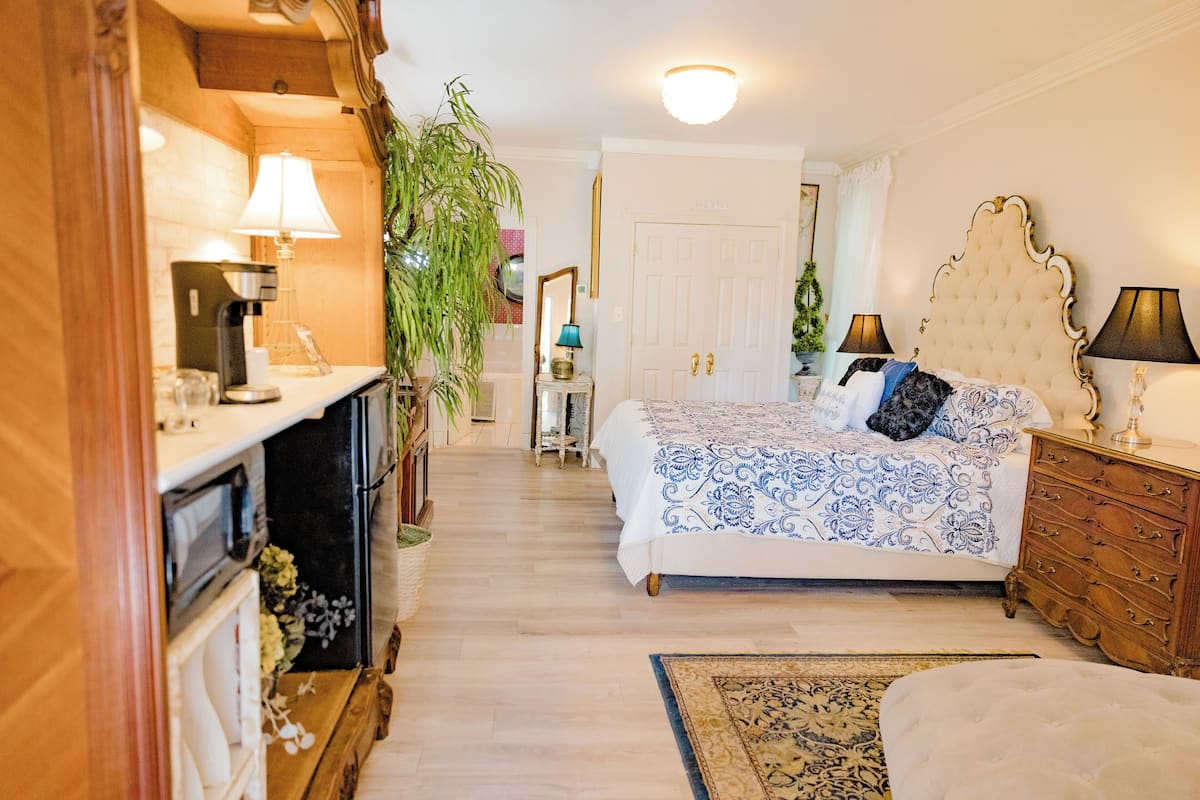 The French Premium King Suite | Individually decorated, individually furnished, iron/ironing board