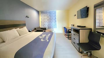 Down duvets, pillow-top beds, desk, iron/ironing board