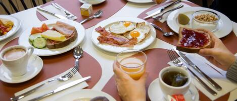Daily buffet breakfast (EUR 12 per person)