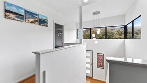 Microwave, oven, dishwasher, high chair