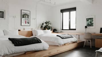 Signature Double Room, 2 Queen Beds | Egyptian cotton sheets, premium bedding, down duvets, Tempur-Pedic beds