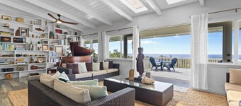 5-Acre Gated Retreat – Heated Pool & Spa, Horses, Orchard & Sweeping Ocean Views