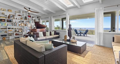 Erholen Sie sich bei einem atemberaubenden Blick auf das Meer und die Puna auf 5 Morgen üppiger tropischer Landschaft!