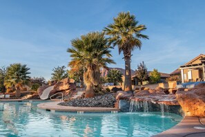 A heated pool