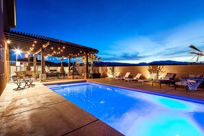 A heated pool