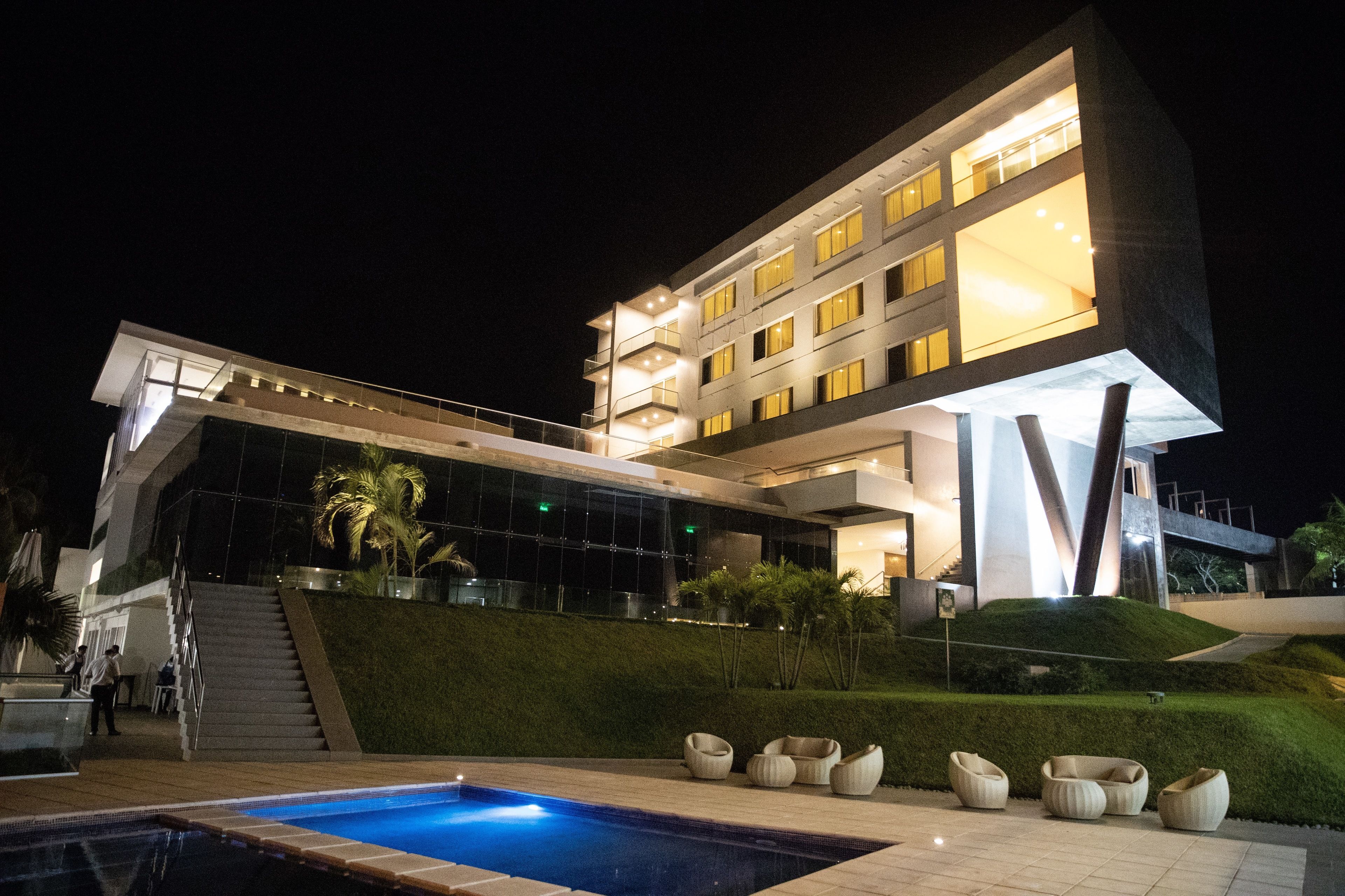 front of property – evening/night