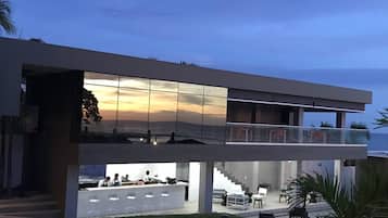 Front of property – evening/night