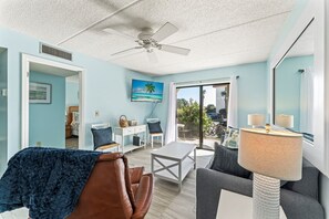 Smart TV, offices - Relaxing St. Augustine Beach Condo – Ground Floor, Steps to Ocean (St. Augustine)
