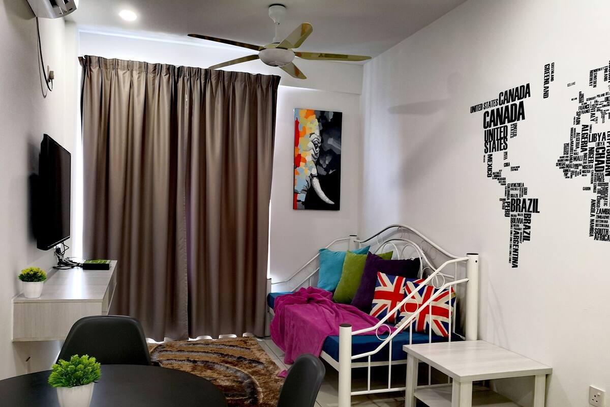 Family Suite, 1 Bedroom, Non Smoking | Living area | 40-inch flat-screen TV with satellite channels, LED TV, DVD player