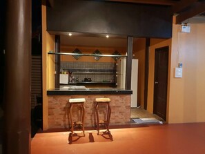3-Bedroom Deluxe House with Private Pool | Private kitchen | Full-size fridge, microwave, electric kettle, rice cooker