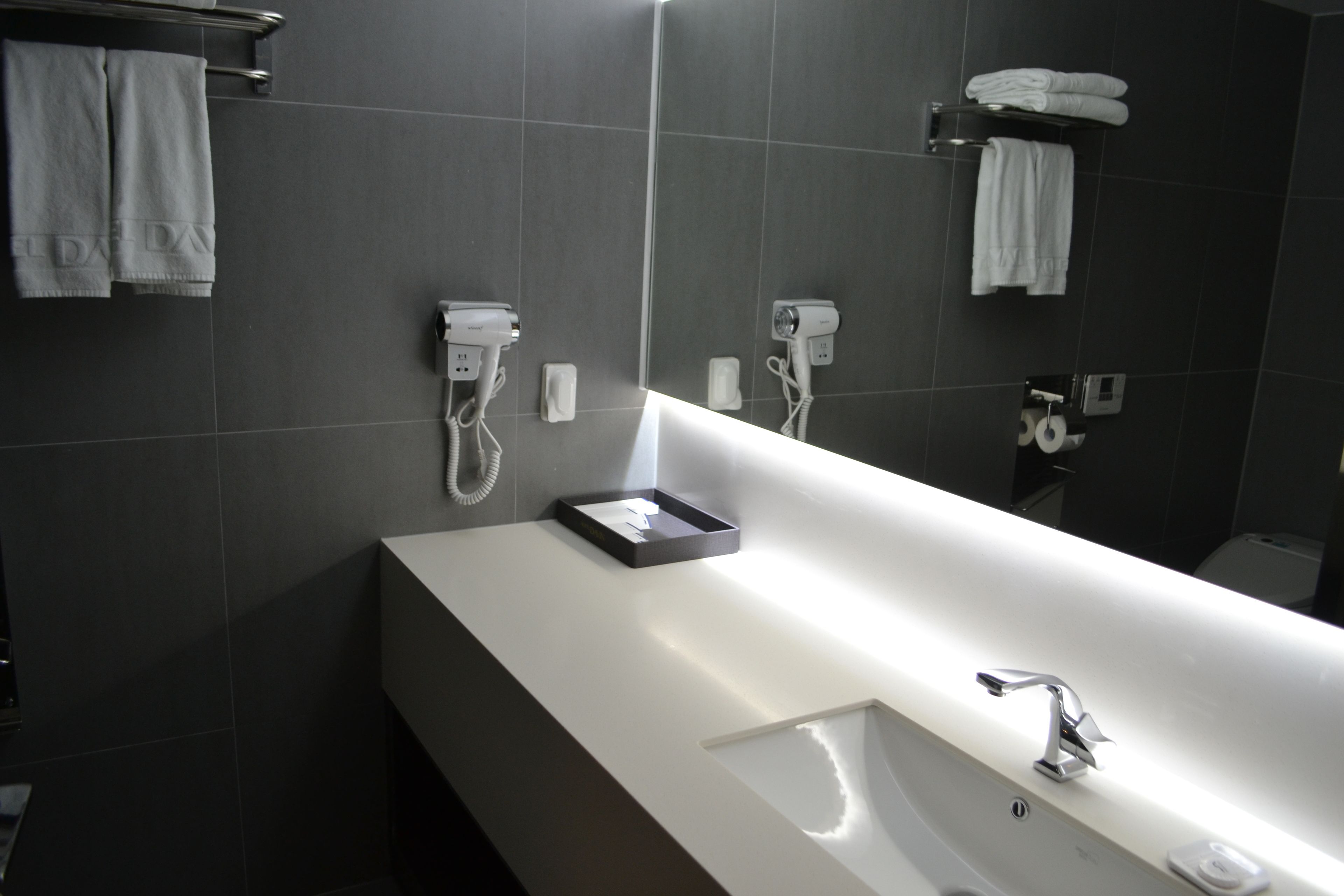 desk, blackout curtains, free wifi