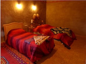 Desk, blackout curtains, free WiFi, bed sheets