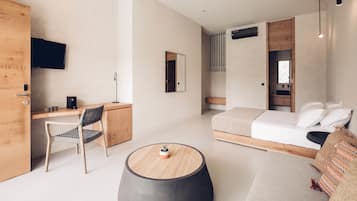 1 Schlafzimmer, hochwertige Bettwaren, Minibar, Zimmersafe