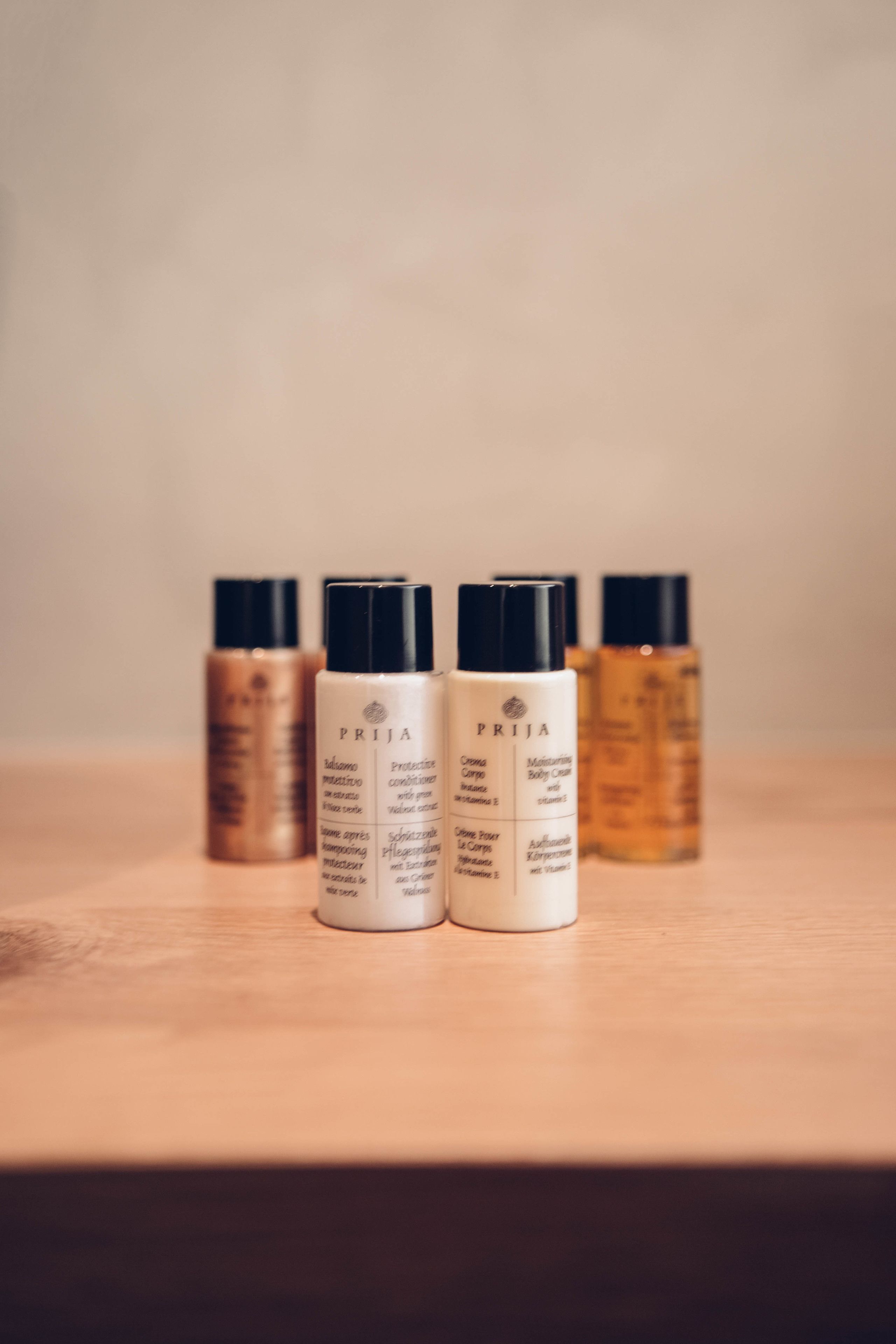 rainfall showerhead, free toiletries, hair dryer, slippers