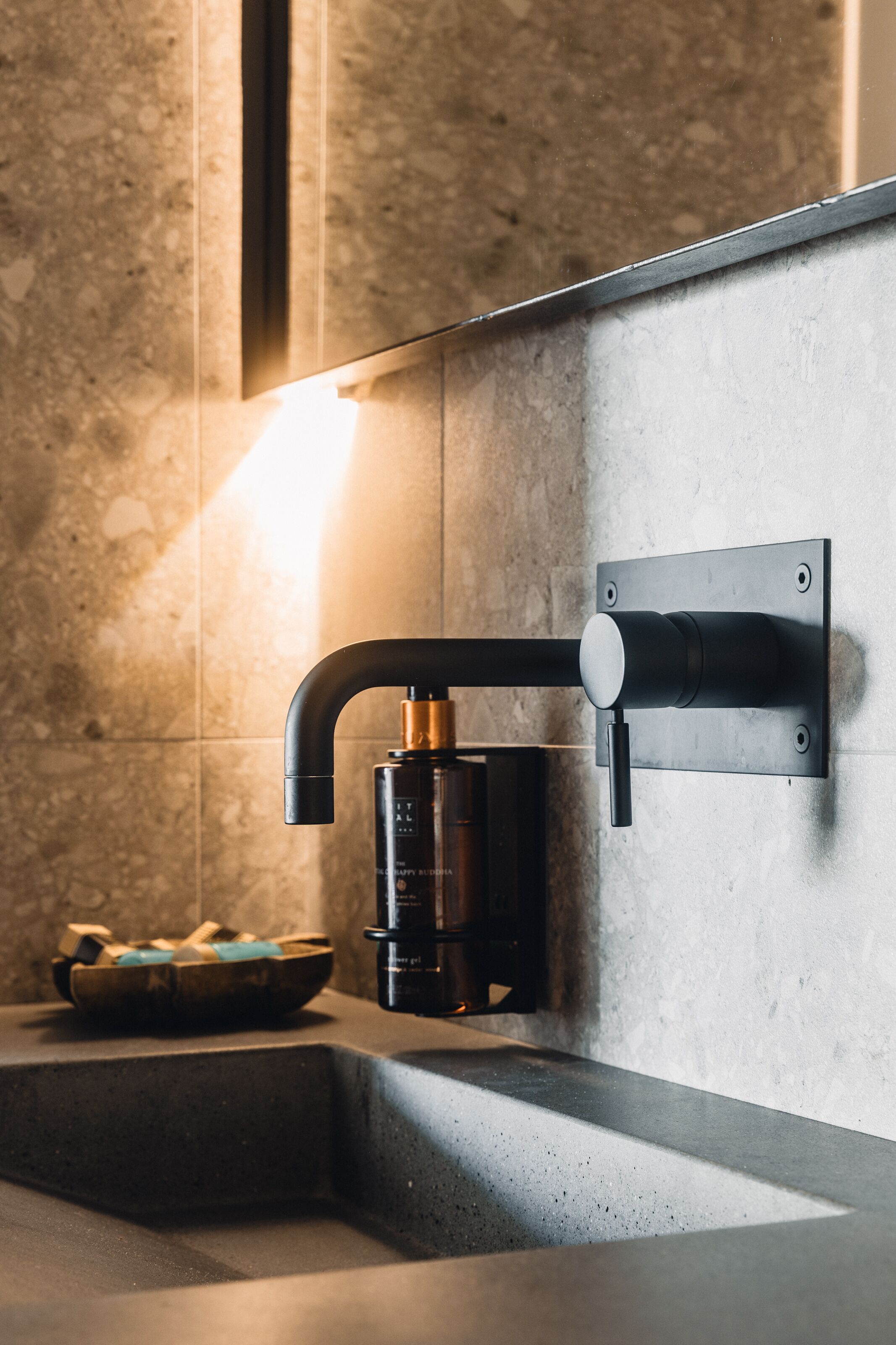 shower, designer toiletries, hair dryer, bathrobes