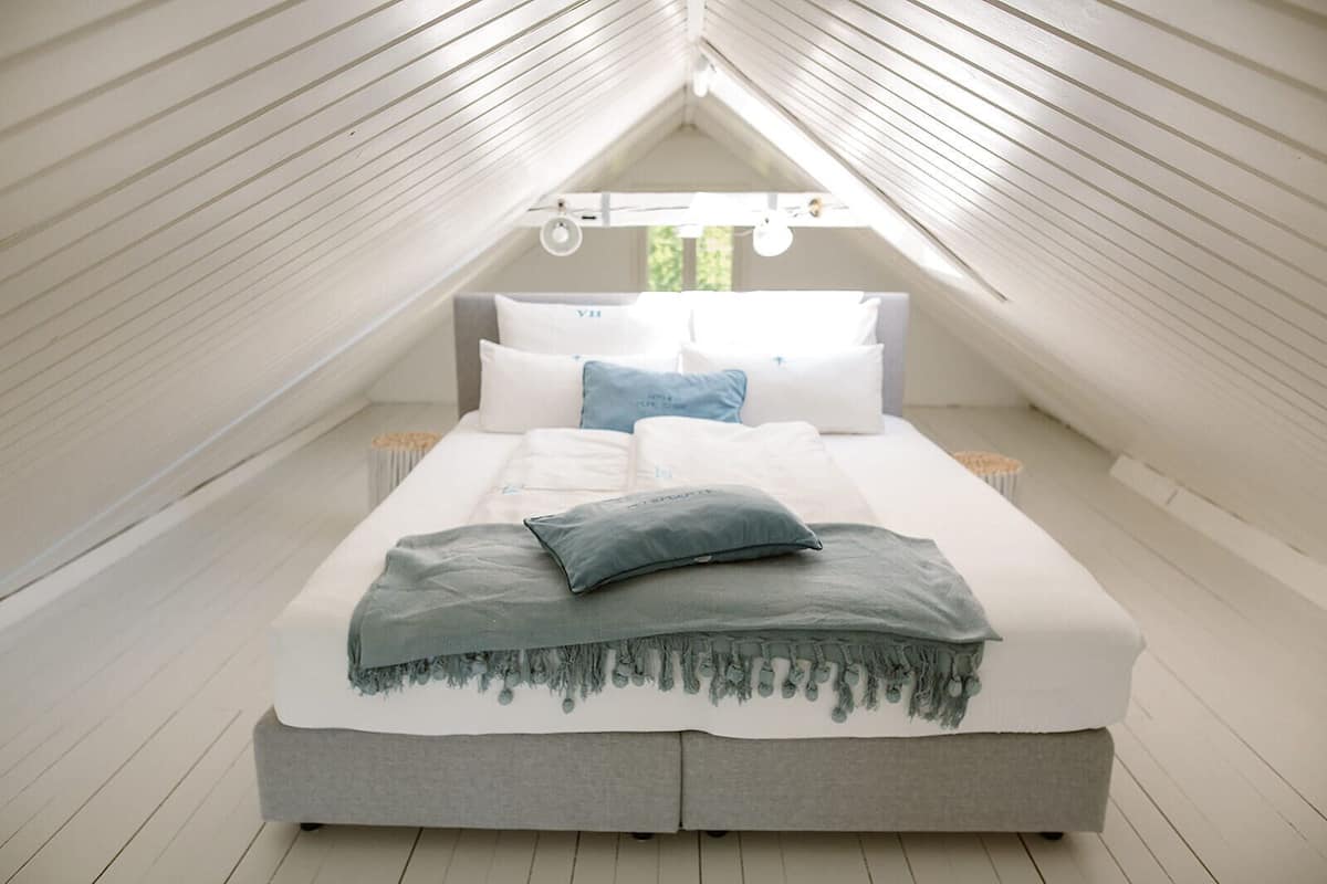 Gallery studio, 2 queensize bedden, balkon | 2 slaapkamers, luxe beddengoed, donzen dekbedden, pillowtop-bedden