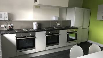 Shared fridge, microwave