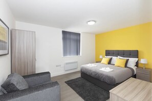 Apartment, Nichtraucher | Bügeleisen/Bügelbrett, kostenloses WLAN, Bettwäsche