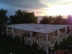 Außenbereich für Bankette