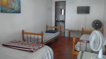 1 habitación y ropa de cama