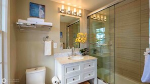 Hair dryer, towels