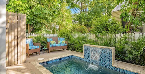 A heated pool