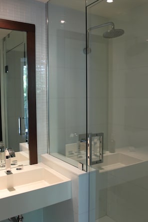 Bathtub, hair dryer, towels, soap - 5 star townhouse on 2110 Brickell Avenue (#4) (Miami)