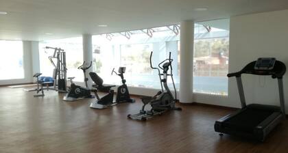 Sunny apartment with pool