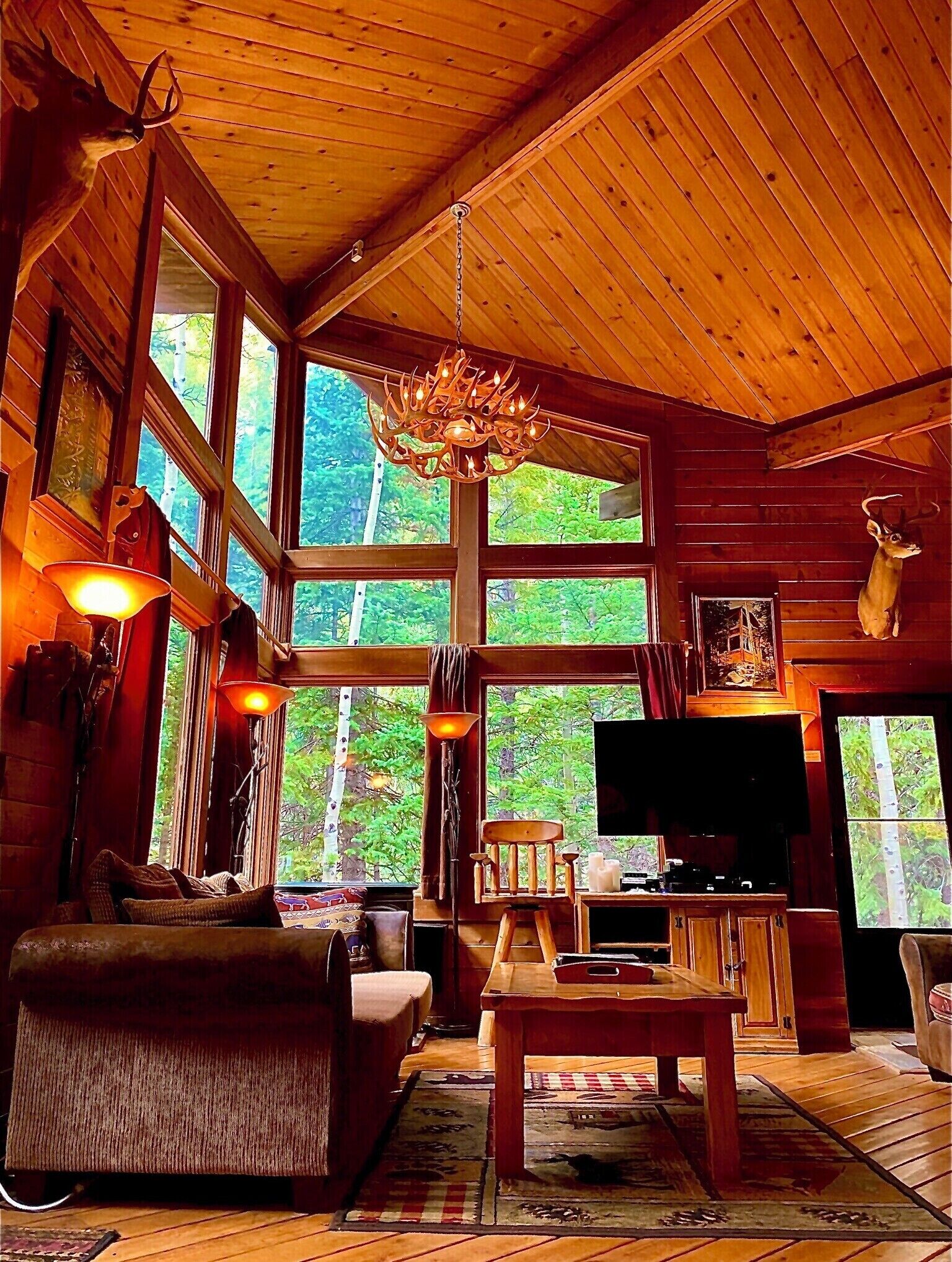 Smart-TV, Kamin, DVD-Player, Bücher