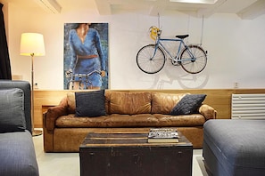 TV, books, video library
