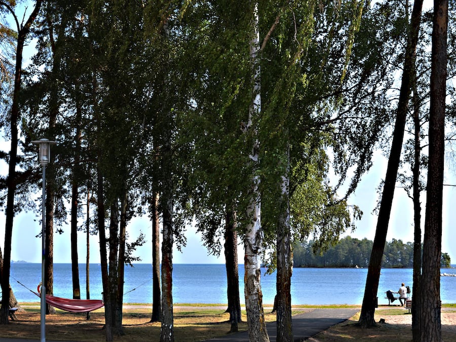 Vue depuis lâhĂ©bergement