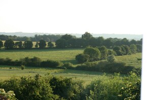 A rural landscape with fields and trees. - Chambres d'hotes du Jay (La Guerche-sur-l'Aubois)