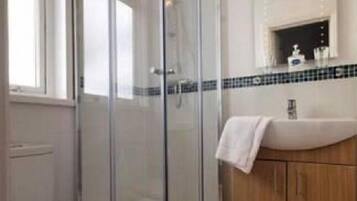 Free toiletries, hair dryer, towels