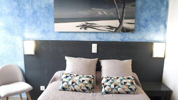 Premium bedding, individually decorated, individually furnished