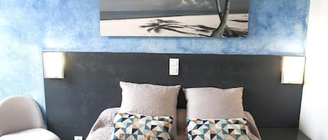 Premium bedding, individually decorated, individually furnished