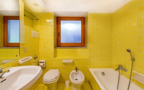 Villa, 4 Bedrooms, Private Pool | Bathroom | Separate bathtub and shower, bidet