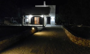 Front of property – evening/night