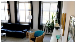 Apartment, 2 Double Beds, Non Smoking | Living area | Plasma TV - 120 m2 holiday flat in central Svaneke (Svaneke)