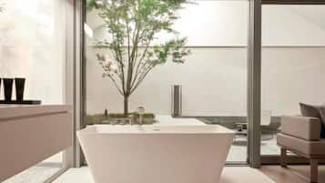 Suite, 2 Twin Beds (Garden) | Living area | LCD TV