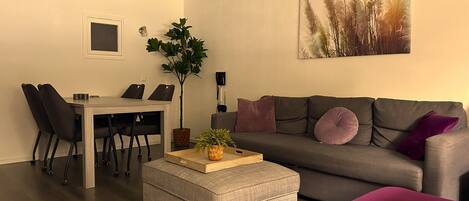 Fernseher, DVD-Player, Tischtennisplatte, Stereoanlage