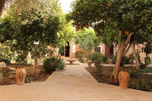 Property grounds - Traditional riad, house staff, the art of living of Morocco. (ouled berhil)