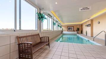 Indoor pool, a heated pool