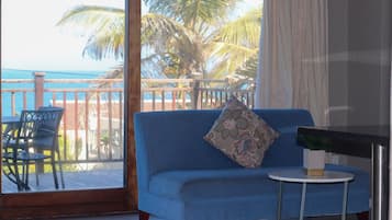 Apartment, 2 Bedrooms, Non Smoking, Sea View (5) | Living area | 40-inch LCD TV with satellite channels, TV