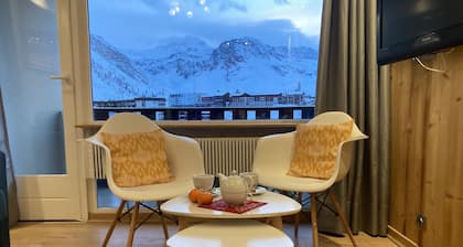 ski in / ski out cosy apartment, nice view, WIFI