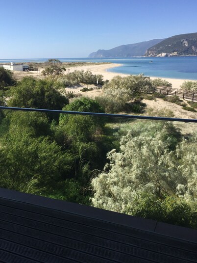 2 bedroom apartment at Troia, on the beach, with pool, stunning views