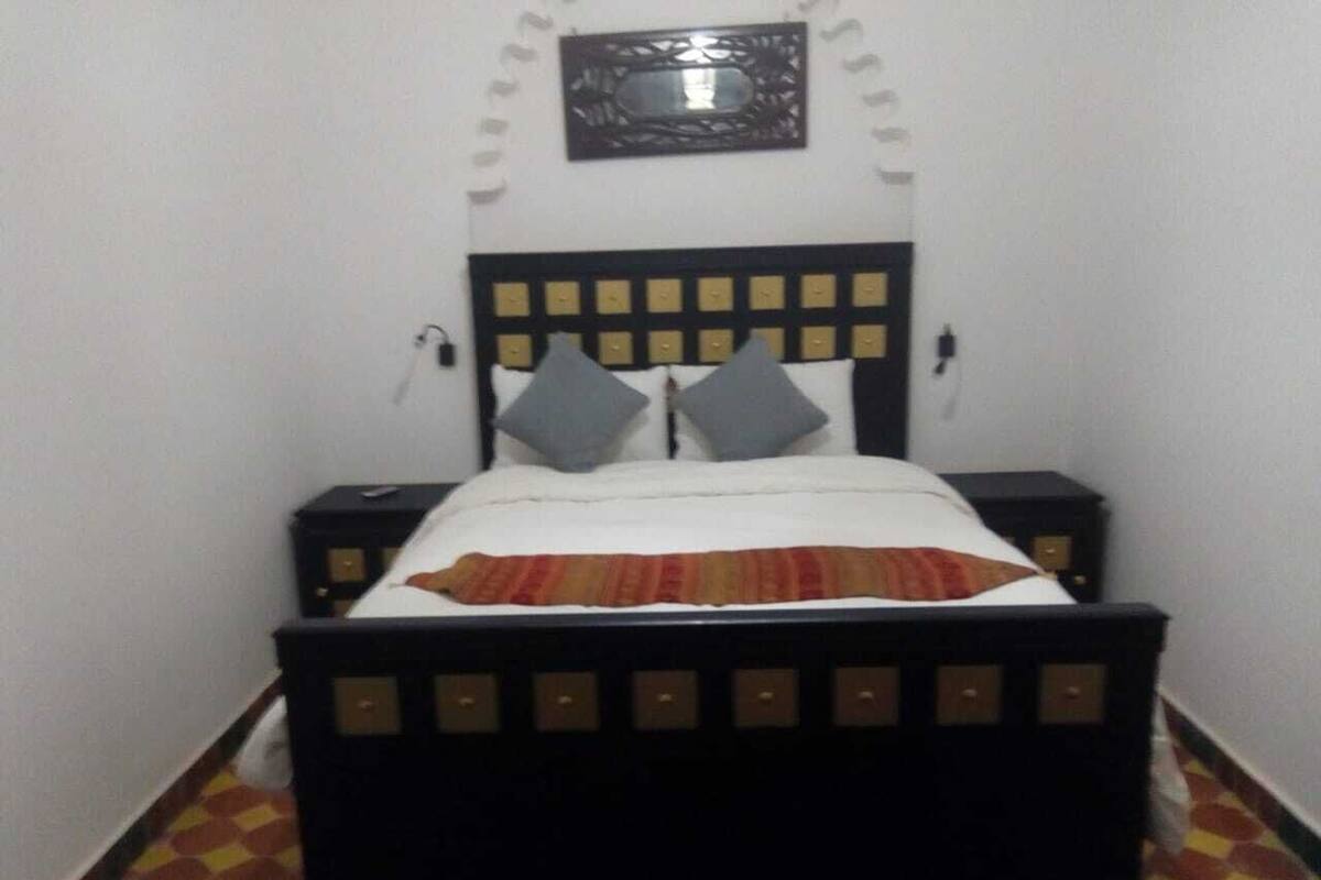 Desk, laptop workspace, blackout drapes, WiFi (free)