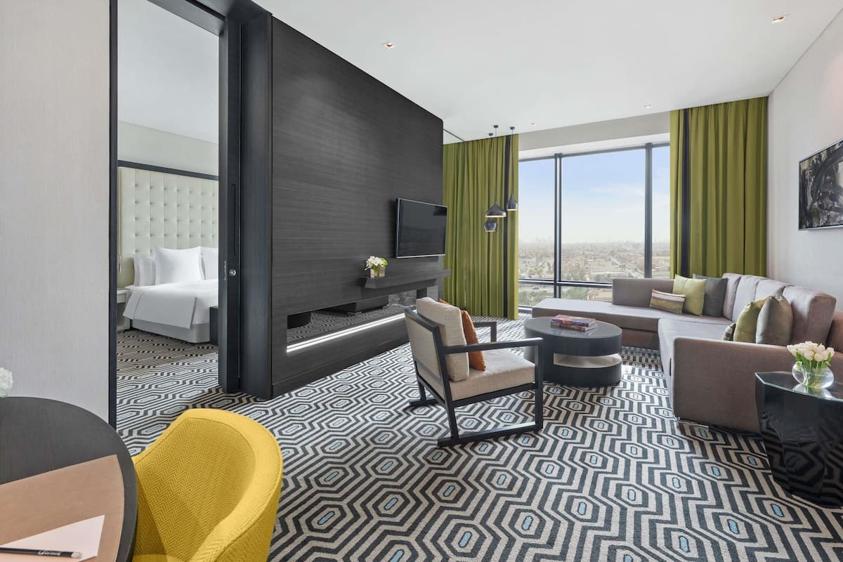 Ropa de cama de alta calidad y minibar