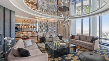 Royal Suite, 3 Bedrooms, Non Smoking | Premium bedding, minibar, in-room safe, desk