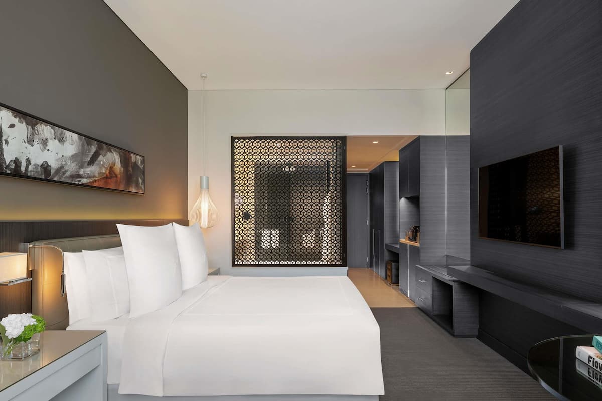 Ropa de cama de alta calidad y minibar